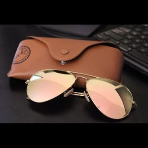 Rose Gold Ray Bans